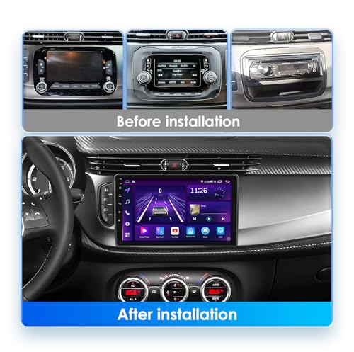 Estéreo 2 DIN M300s con Android 15, Carplay inalámbrico y sonido DSP para Giulietta 2