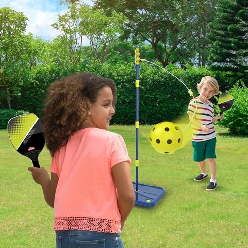 Pickleball Swingball l'ensemble de jeu compact pour jouer sans grand terrain