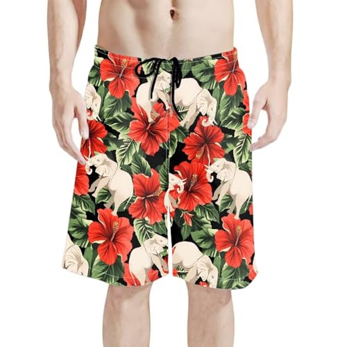 Couples Matching Swimsuits Hawaiian Women's Bikini Sets with Men's Swim Trunks2