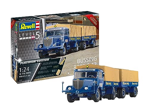 Maquette Büssing 8000 S 13 Revell 07580 Platinum Edition 1/24 en plastique injecté haut de gamme