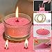 Sukh Pink Candle Sand Wax with Wicks and Wick Tabs- 450g DIY Pearled Candle Wax, Refillable Pearled Sand Candles with Wicks, for Valentine's Day, Wedding, Dating