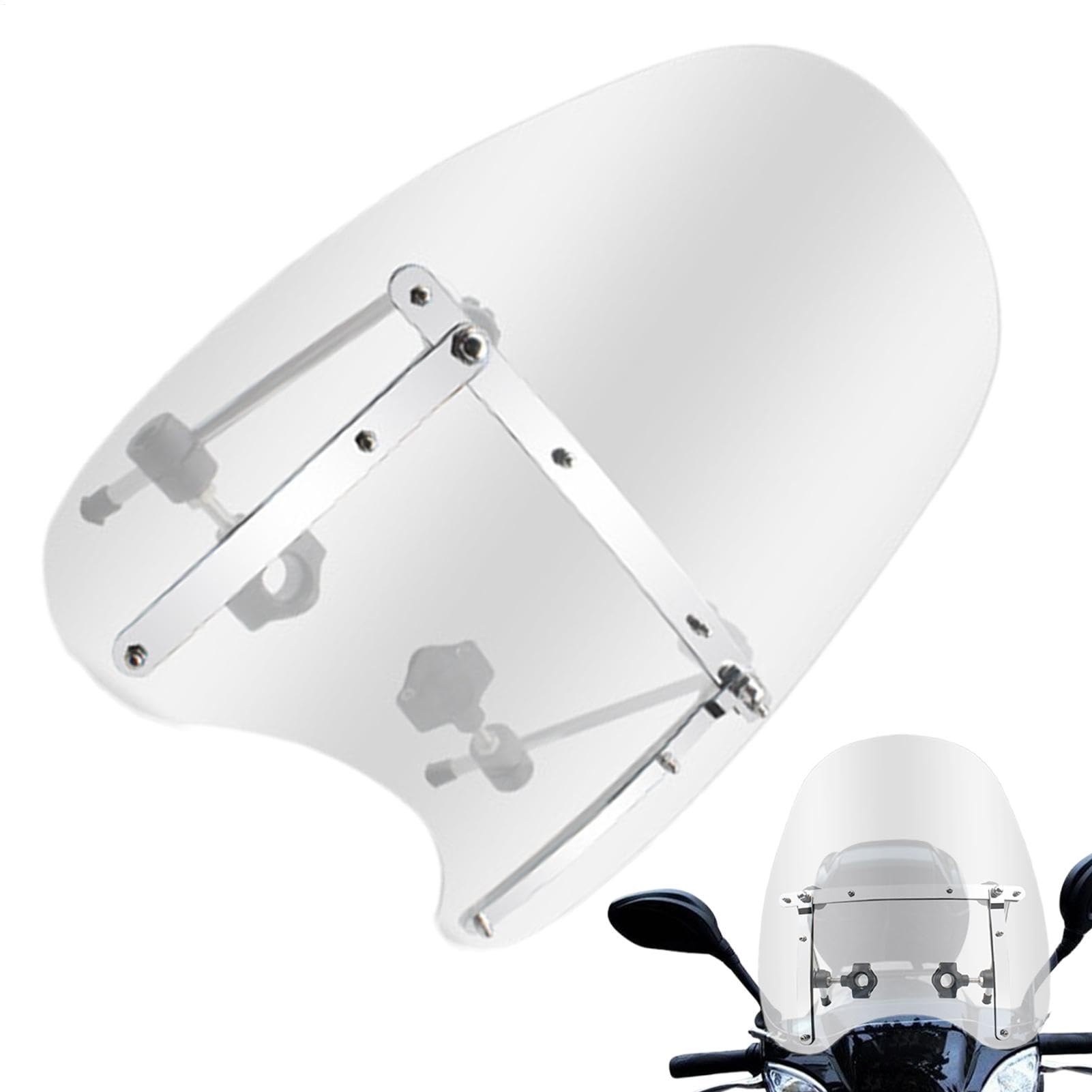 Deflettore Antivento Per Moto, Parabrezza Per Scooter - Parabrezza | Anteriore Trasparente Per Moto,Splitter Antivento Per Zanzariera Anteriore, Parabrezza Per Scooter Con Da Viaggio