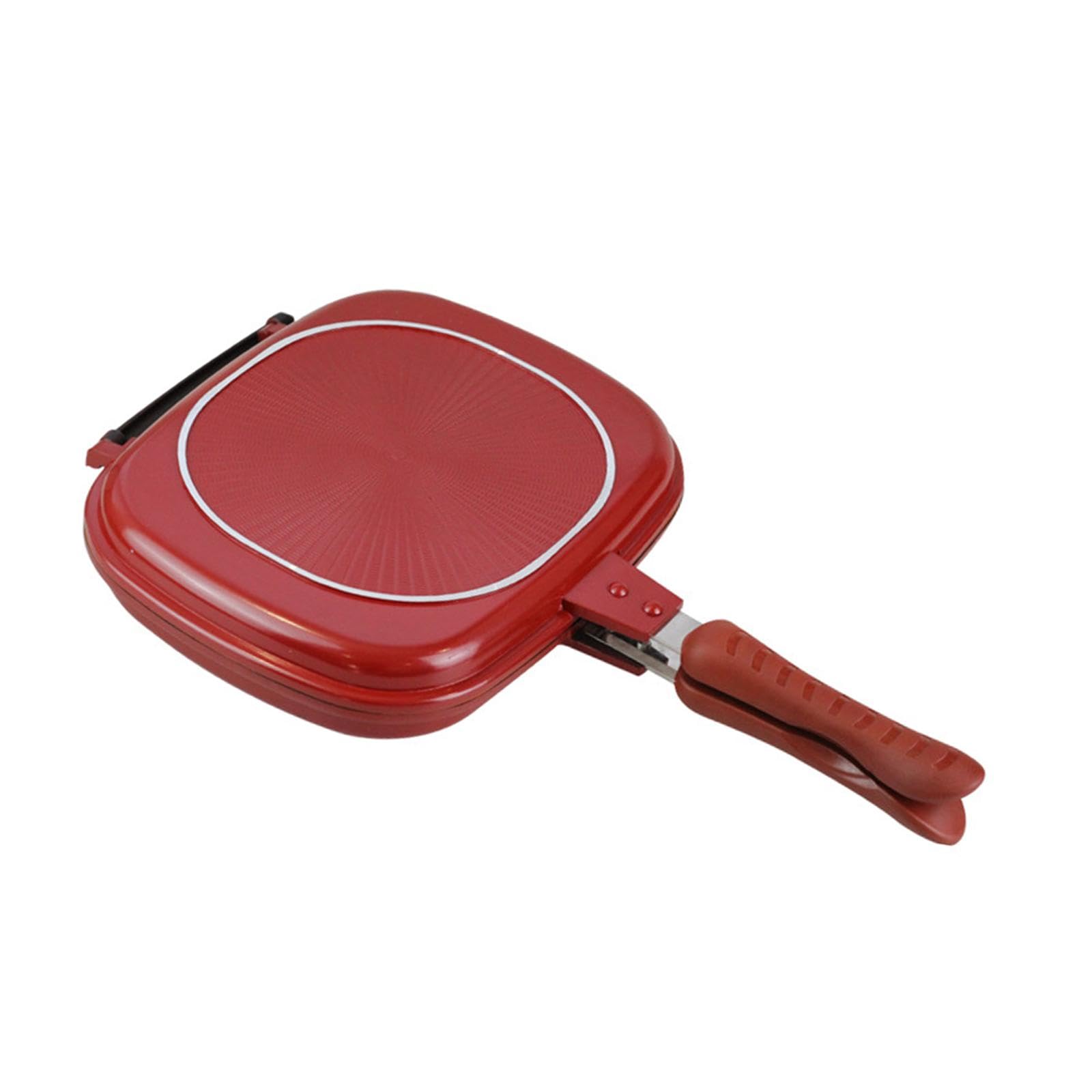 Sartén de Doble Cara, Sartén para Cocinar, Parrilla, Olla para Asar, Sartén para Desayunos, Utensilios de Cocina, Sartén para Panqueques, Sartén para, 28CM