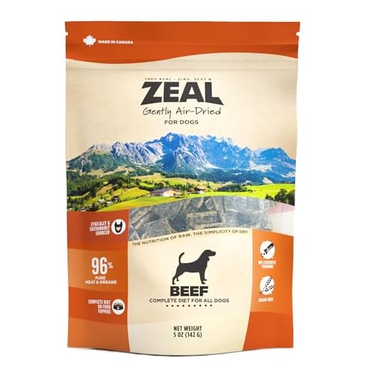 ZEAL Canada Air-Dried Beef Recipe for Dogs - High Protein, Natural Superfoods, Nutrient Rich, No Fillers, Grain Free, Complete & Balanced (Beef, 5 oz)