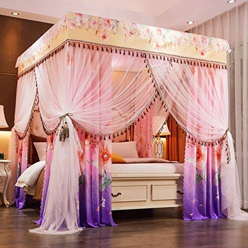 Mosquitera de 4 postes para camas de matrimonio y queen size