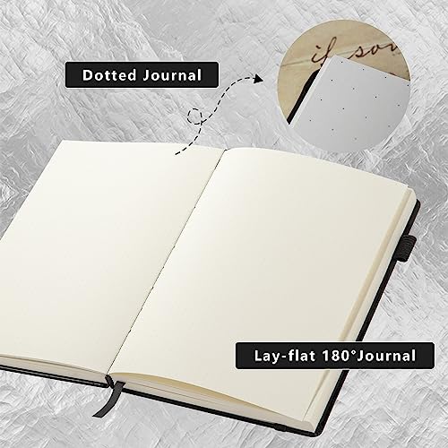 TIEFOSSI Constellations A5 Dotted Hardcover Journal Notebook, 100gsm 400pages Writing Paper - Image 3