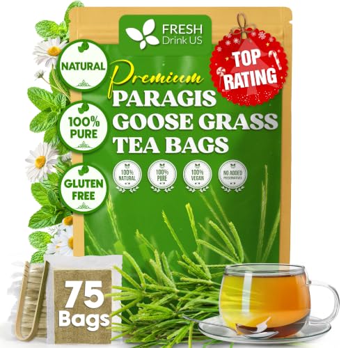 Image of FreshDrinkUS, Premium 75 Paragis Tea Bags, 100% Natural & Pure, Made with Natural Materials-Corn Fiber Tea Bags, Sugar /Gluten Free. Rich in Antioxidants.