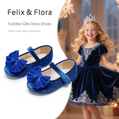 Image of Felix & Flora Toddler Flower Girl Dress Shoes Girl Ballet Flats Party School Shoes Wedding