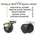 YeMI Ruedas giratorias de Repuesto para Muebles 360 Grados 50mm Ball Caster...