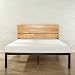 Zinus Cama de plataforma de madera y metal con listones de madera...