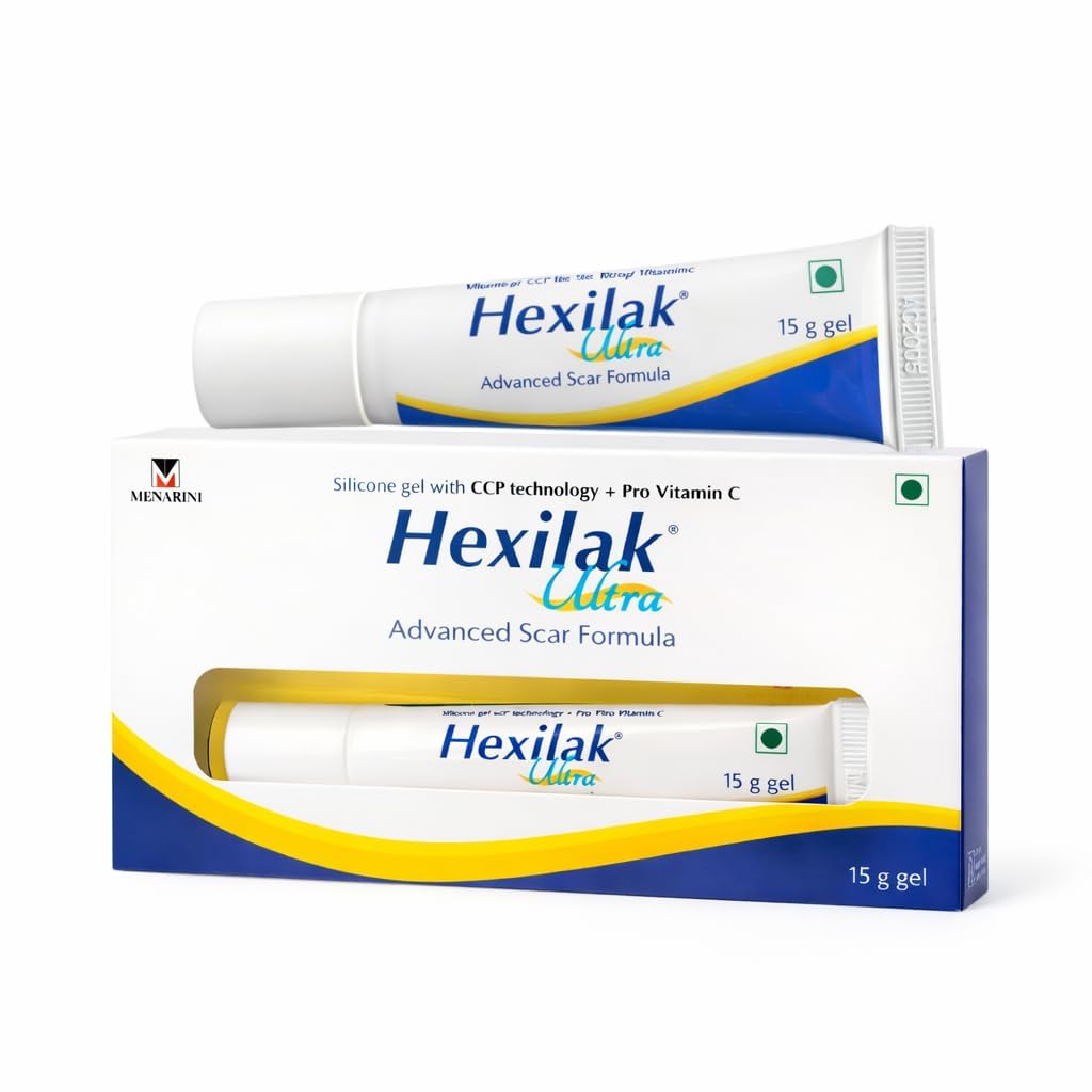 Hexlak Ultra Advanced Scar Gel with CCP Technology & Pro-Vitamin C | Silicone Gel for Scar Reduction | Helps Improve Appearance of Surgical, Acne, Burn & Injury Scars | Dermatologist Recommended | 15g-image-48