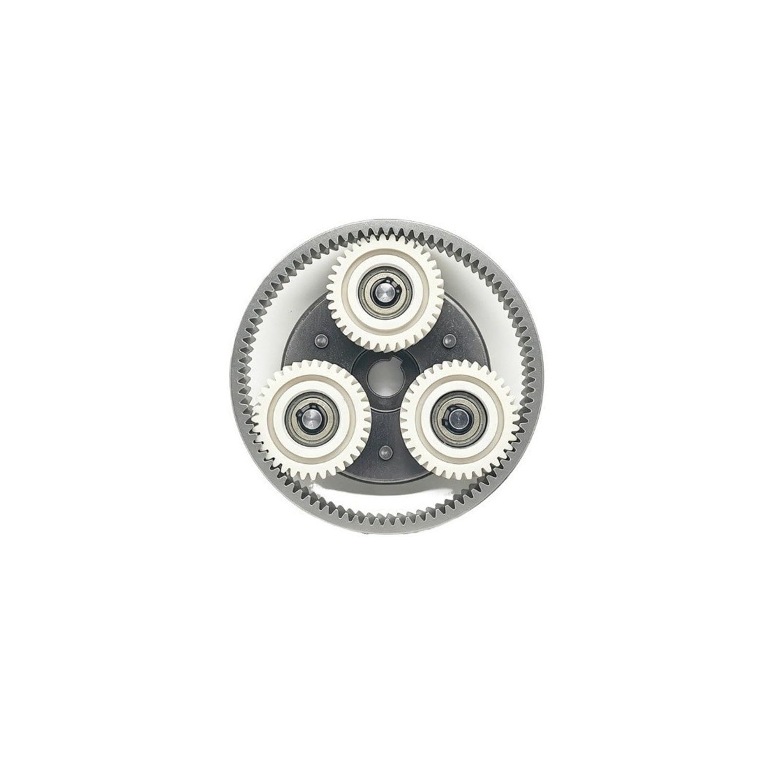 Engranaje helicoidal planetario 35T, repuestos de transmisión de caja de cambios reductora de motor con embrague para equipos CNC(1.25M 35T Helical Gear Set White)
