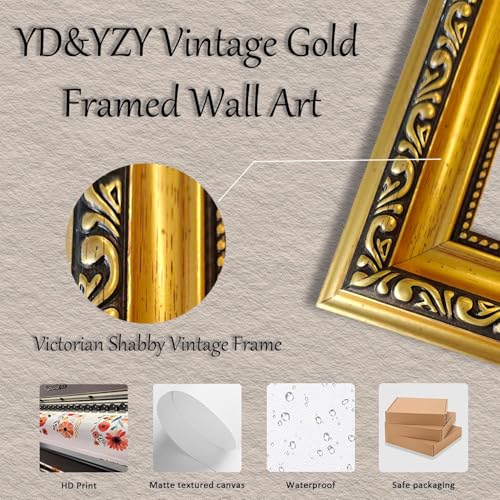 YD&YZY Hummingbird King Wall Art 8x10 inch Small Gold Framed by YD&YZY - Used condition - Image 7