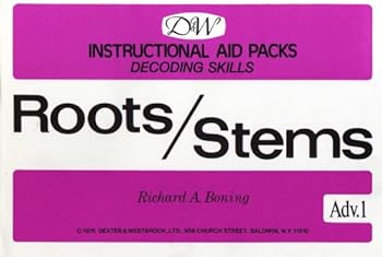 Cards INSTRUCTIONAL AID PACKS DECODING SKILLS: ROOTS/STEMS - ADV.1 Book