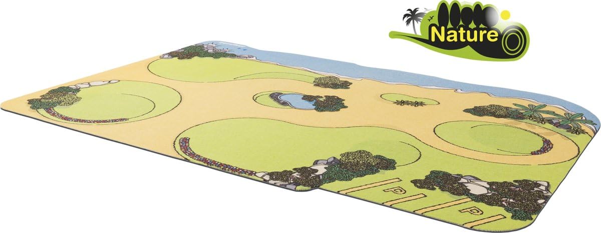 PLAYCARPETS Nature Tapis de Jeu pour Playmobil Jouets, Camping et Aventure de Plage Tapis de Jeu Double Face