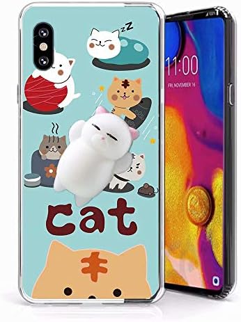 Case for Samsung Galaxy S10 Plus Case, QKKE 3D Poke Squishy Cat Seal Panda Polar Bear Squeeze Stretch Compress Stress Reduce Relax Soft Silicone Relief Case for Samsung Galaxy S10 Plus (Rabbit)