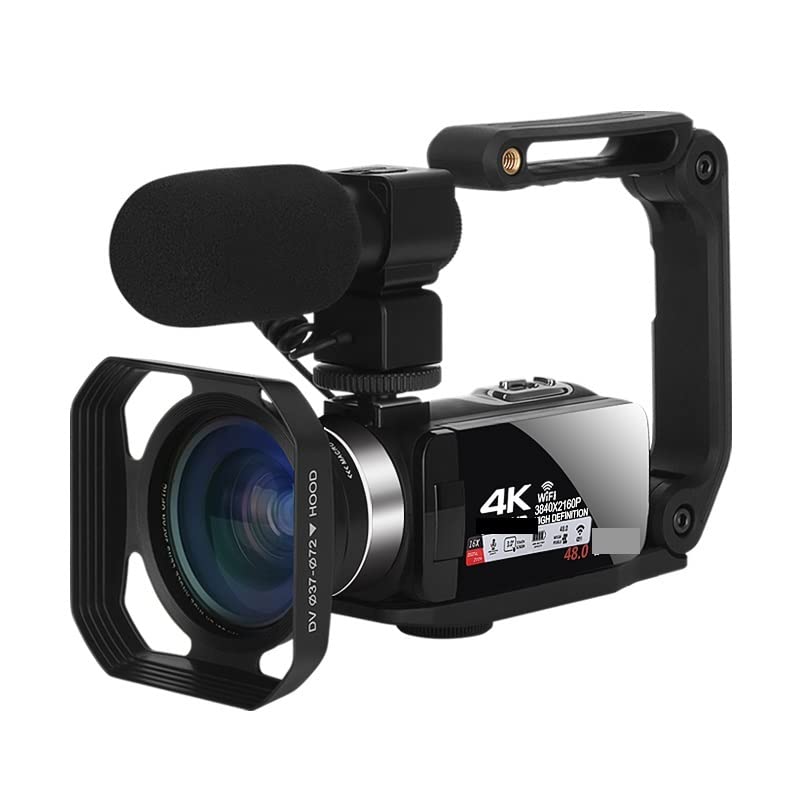 Fotocamera digitale, Fotocamere per la fotografia, Videocamere UHD 4K Vlog Live Streaming Webcam Videocamera digitale esterna Registratore portatile Blogger 18X Portatile per i viaggi e buona durata d