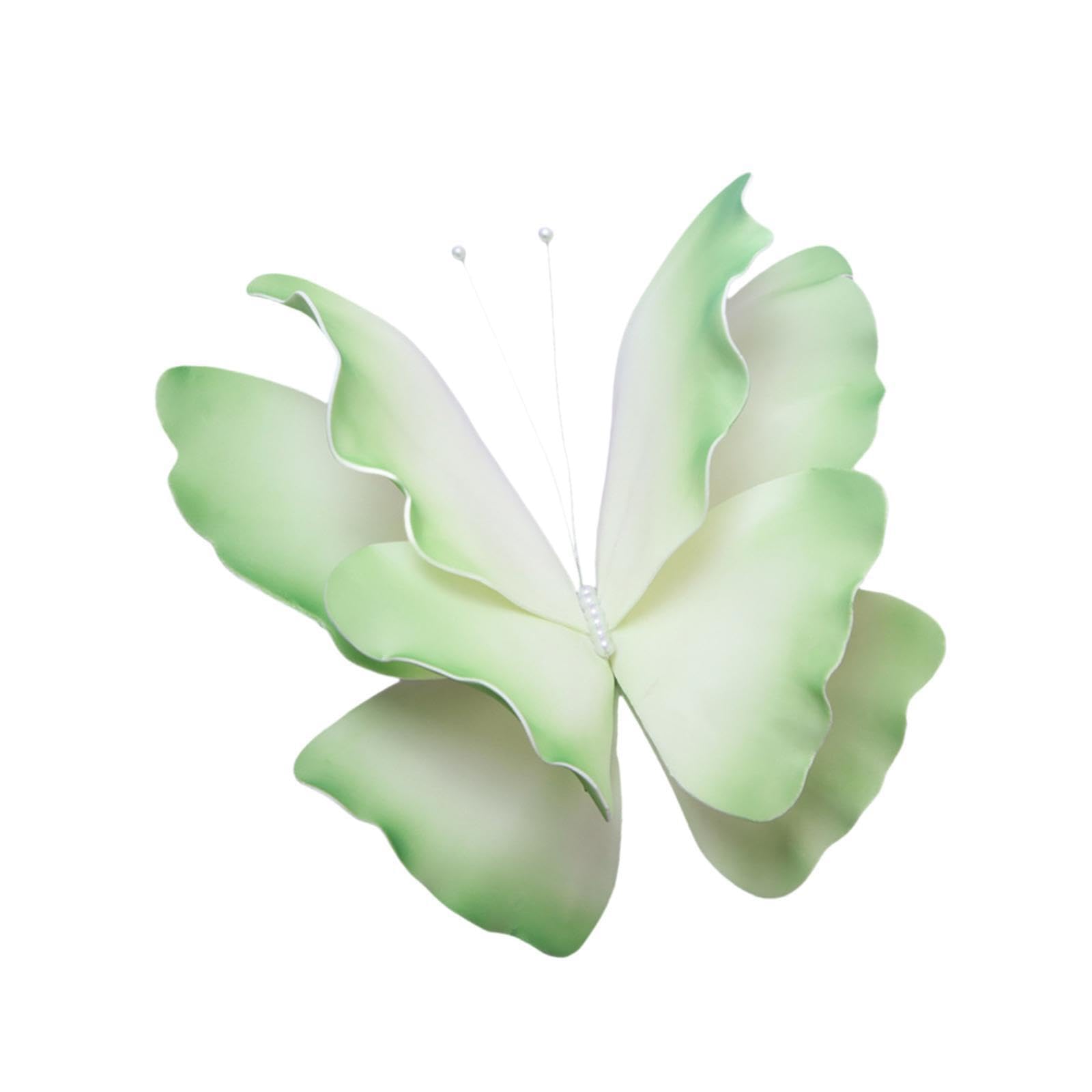 Alcxazs Green Large Fake Butterfly 24Inch Holiday Display Beautiful Wedding Decor Creating Stunning Atmosphere Ensuring Can Withstand Festivities Of Event Giant, 60Cm