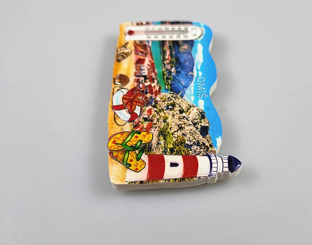 3D Omis Croazia Magnete Frigorifero Souvenir Regalo Frigorifero Magnetico Adesivo Dipinto a Mano