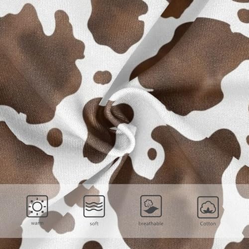 Toddler Girl Briefs, Brown White Spots Girls Underwear Cotton, 2–8 Years3