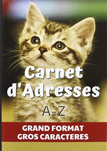Carnet d'Adresses: Carnet Grand Format A4 Gros Caractères et Pratique. Répertoire Téléphonique. Gestion Simple de vos Contacts. 150 Pages à Remplir ... Notes. Couverture Beige avec Chat