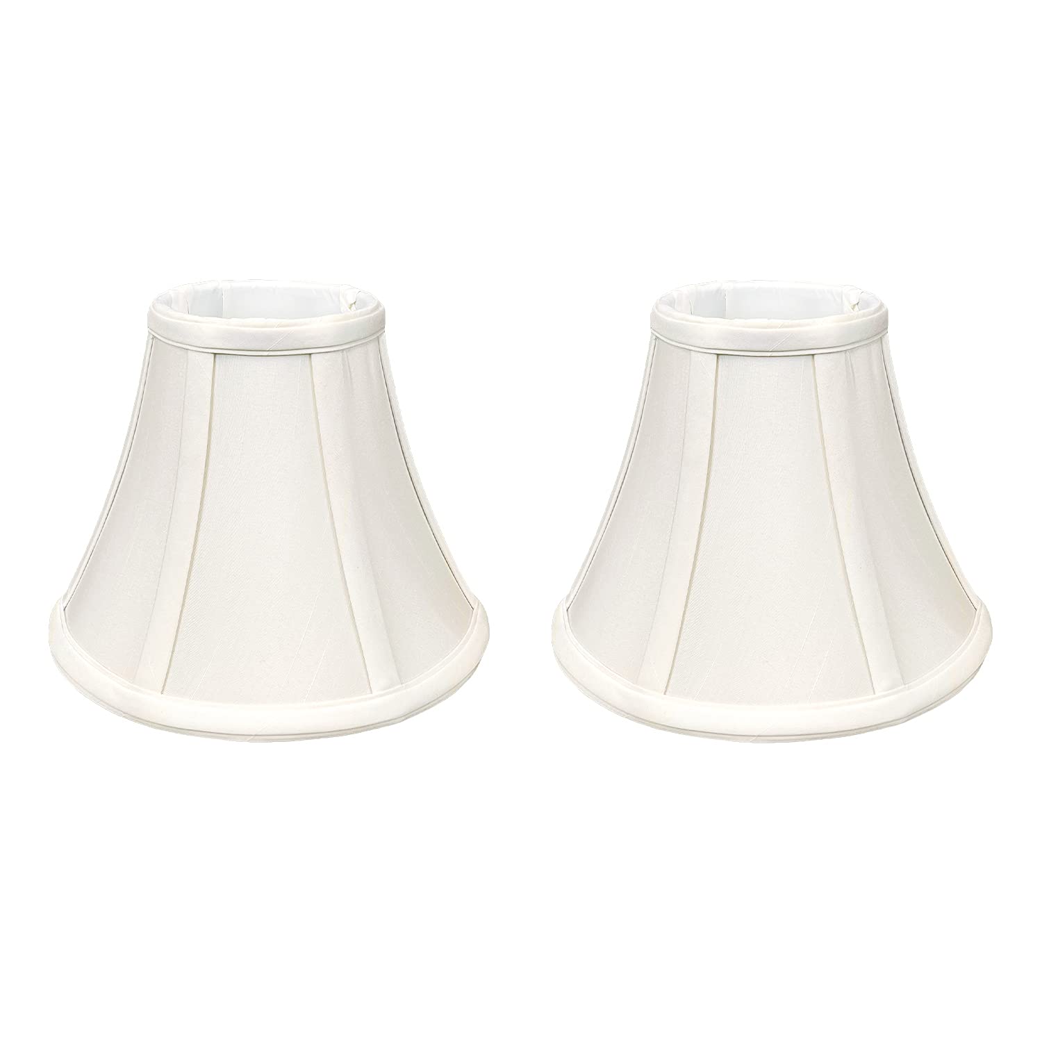 Royal Designs, Inc. BSO-704UT-8WH-2 True Bell Basic Lamp Shade with UNO Fitter, 4 x 8 x 6.5, White, 2-Pack