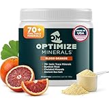 Optimize Minerals Multi Mineral - New Look Same Daily Formula - Magnesium, Electrolytes & Trace Mineral Supplement Powder - Gluten Free Vitamins Drink for Optimal Wellness - Blood Orange, 30 Servings