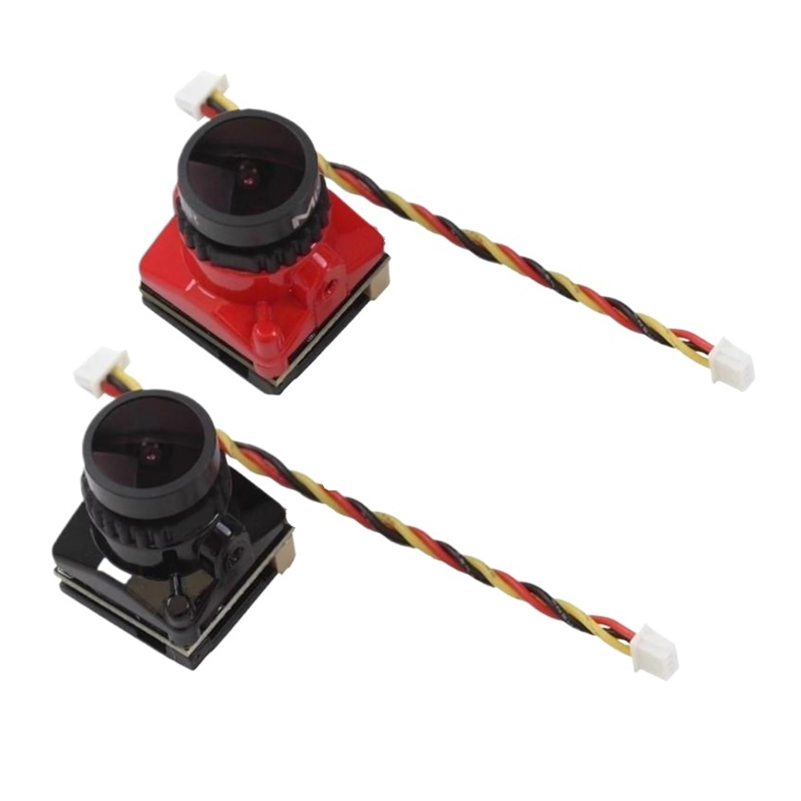 Telecamera micro FPV 573A Obiettivo 1800TVL 2,1 mm DC5-40 ampio | Mini telecamera ad alta risoluzione for la manutenzione sostitutiva dei droni da corsa RC(Black)