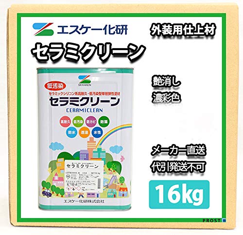 Amazon.co.jp: セラミクリーン 艶消し 16kg 濃彩色 SR-414 エスケー化