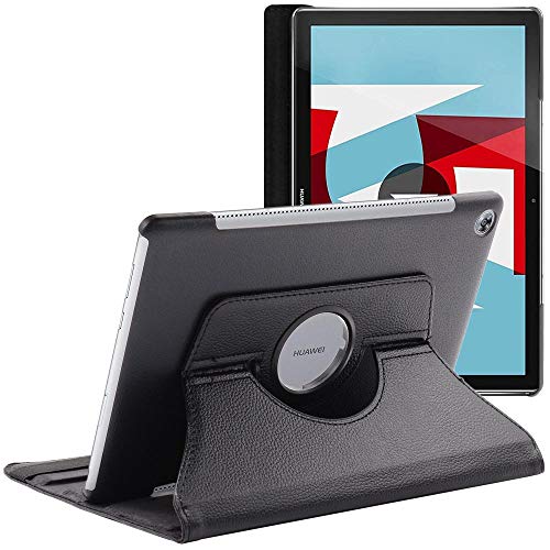 ebestStar - Cover per Huawei MediaPad M5 10.8, Custodia Protezione Rotazione 360, Pelle PU, Nero