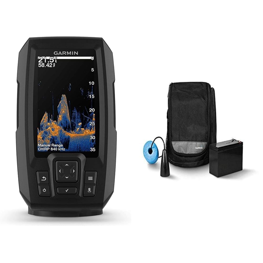 Amazon.com: Garmin Ice Fishing Kit with Striker Vivid 4cv