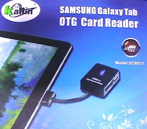Lector Card OTG Transferencia Datos Samsung Galaxy P1000, P7300, P7500, P7100  Conectar la Puerta Datos del vs. Tab, sin instalación de Software
