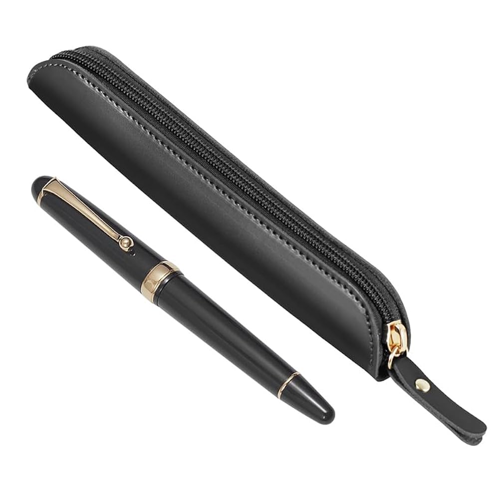 超大型万年筆用　1本差し　ペンケース　ペンシース Amazon.co.jp: ペンケース スリム 革 1本用 筆箱 万年筆ケース