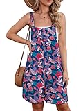 Heymoments Short Overalls Jumpsuits Rompers for Women Floral Print X-Large Casual Maternity Summer Comfy Ladies Loose Fit Dressy Wide Leg One Piece Sleeveless Grils Bib Baggy Pants