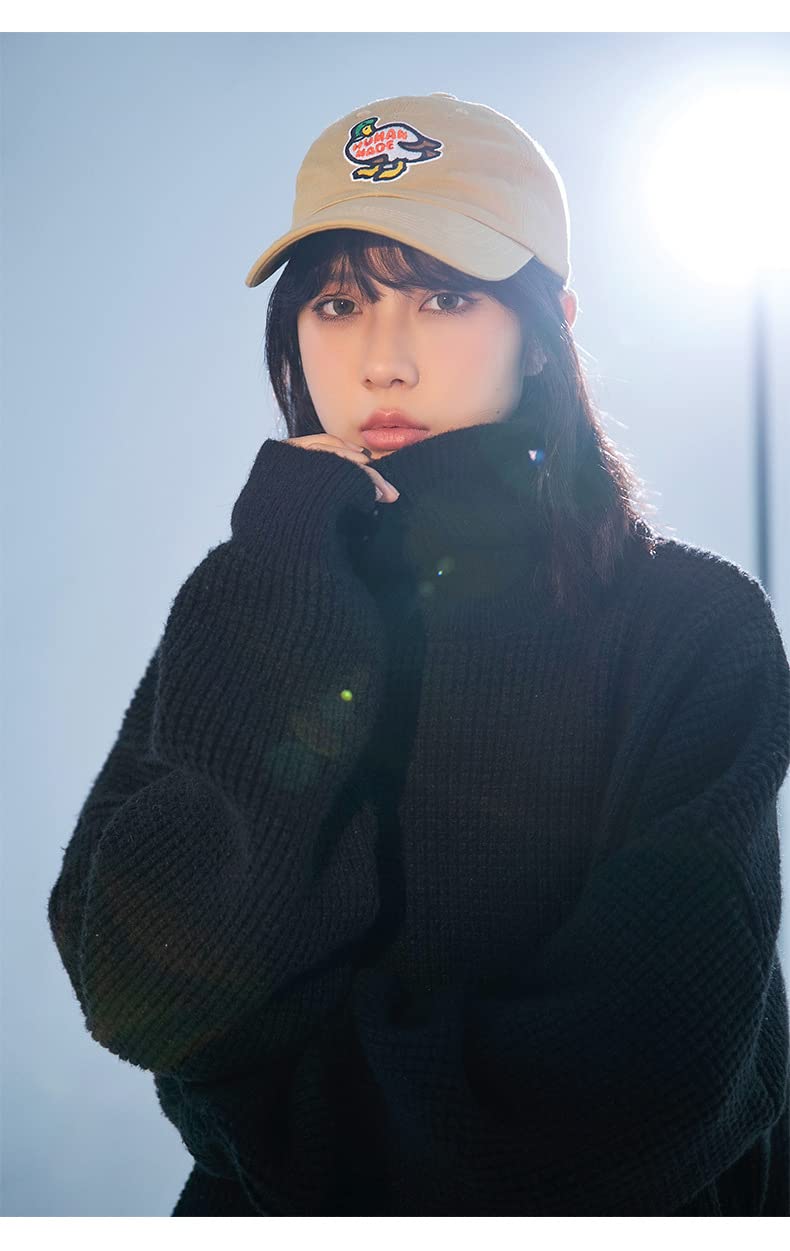 Maglione Sighificatore di Dolcevita alla Moda per Uomini E Donne Alenta E Versatile per Uomini E Donne-Black,M