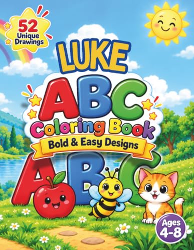 Luke personalized book ABC Coloring Book: Luke personalized gifts; A Personalized Alphabet Coloring Adventure for Kids with Letters, Words, and ... series Luke personalized gifts - Luke Books) image 2