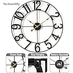Sorbus 24-Inch Large Wall Clock