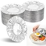 100 Stück Aluminium Folienabdeckung | Lebensmittelabdeckung Hitzebeständig