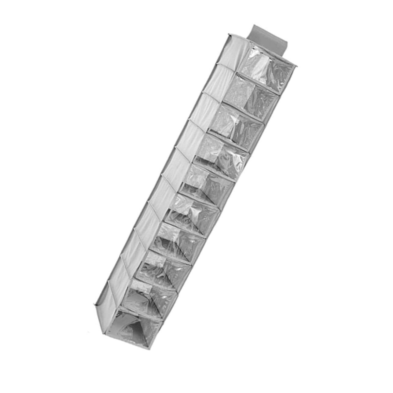 ABOOFAN 1 Borsa Organizer in Tessuto Non Tessuto Da Appendere A 10 Strati Per Riporre Gli Grigia Per Dormitori E Spazi Limitati