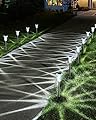 HENRE Solar Pathway Lights Outdoor Waterproof IP65- Stainless Steel Solar Outdoor Lights, Solar Lights for Outside Yard Walkway Patio Garden Decorative, Cool White (6PK)