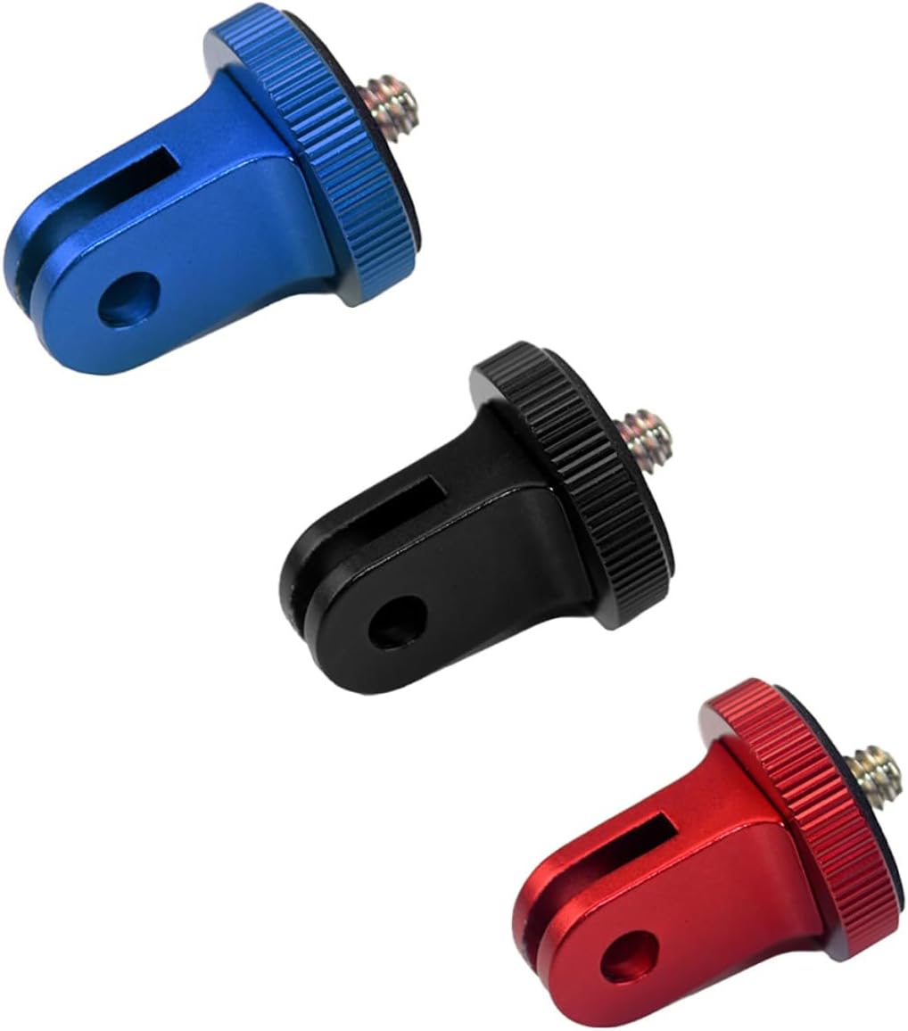 Mikikit 3pcs Aluminum Alloy Camera Mount Stand 360 Degree Rotating Adapter