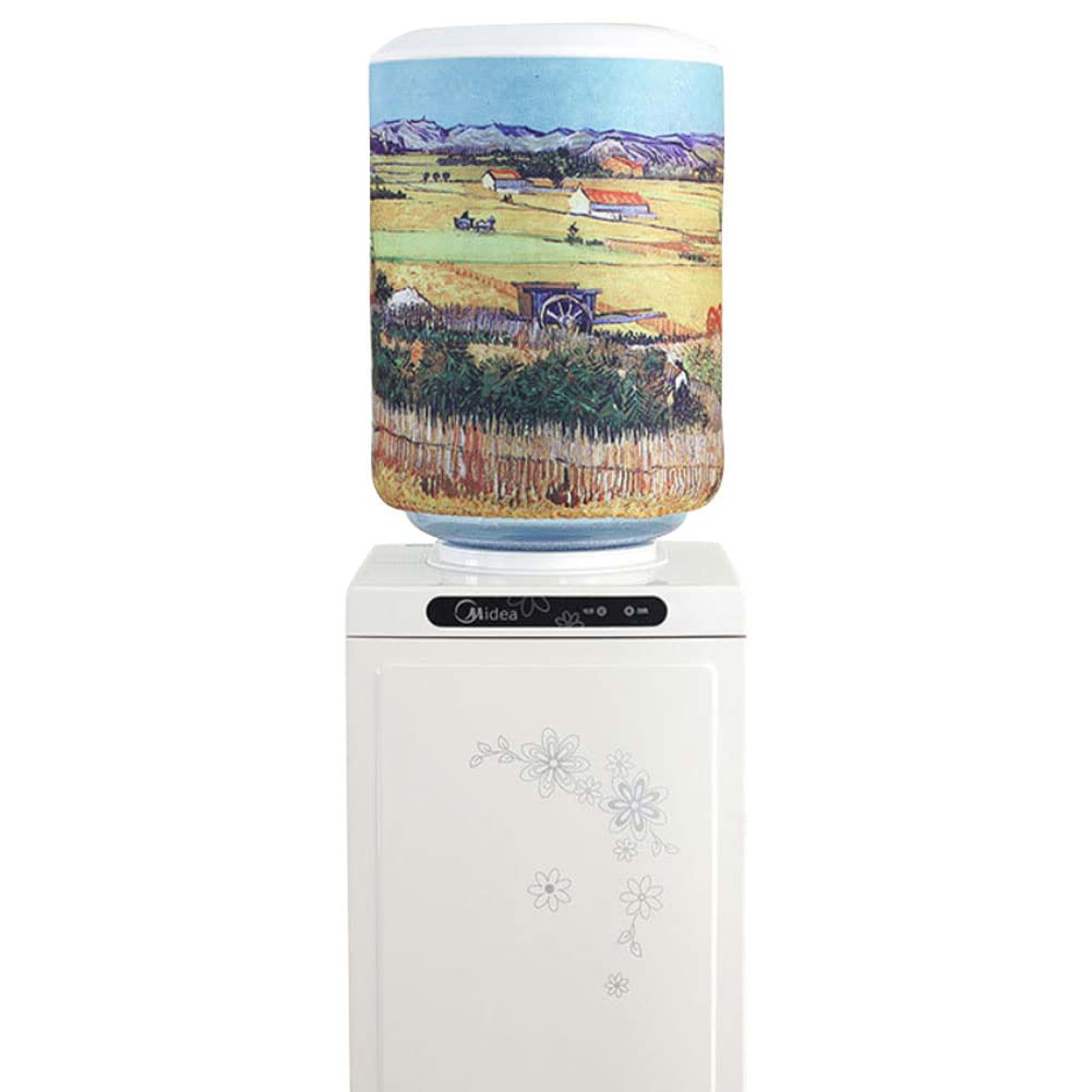ZUYYON Water Dispenser Bucket Dust Proof Cover for 5 Gallon Water Bottles 5 Gallon Water Cooler Cover Reusable Fabric Bucket Decor for Home Office
