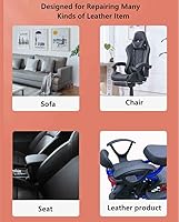 Vista 2 de Parche de reparación de cuero para sofás, gran autoadhesivo, retapizador, kit de parches de cinta para sofá, asientos de automóvil, muebles, sofá
