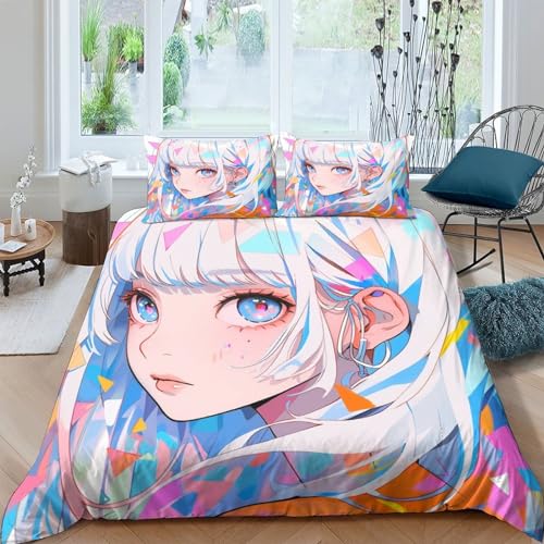 Housse de couette double microfibre tissage haute densité avec fermeture éclair