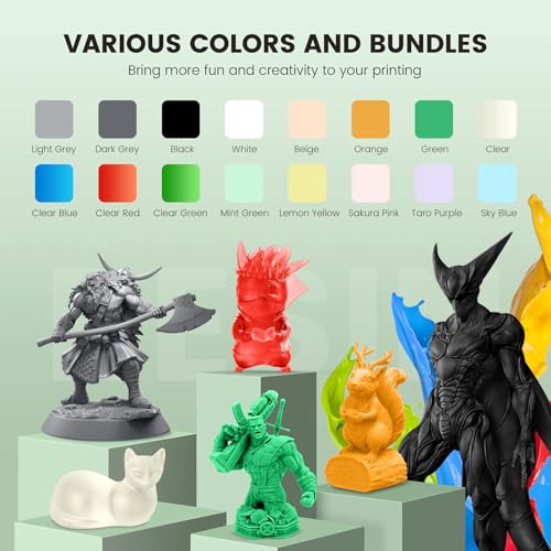 sunlu 3d printer resin 2kg fast curing standard 3d resin for lcd dlp sla resin 3d printers 395 to 405nm uv curing 3d printing liquid photopolymer resin low shrinkage high precision 2000g grey