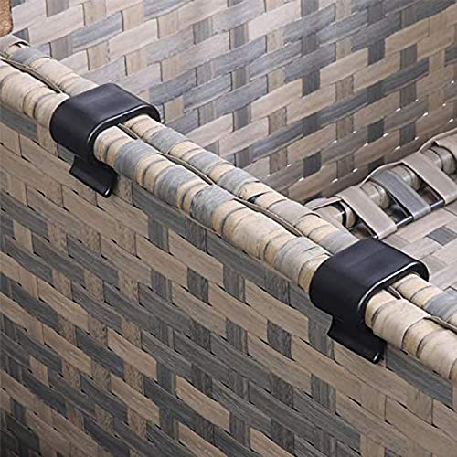 LANUCN 10 STÜCK Starke Verbinder für Gartenmöbelset aus Polyrattan Lounge Set Clips Klammern Outdoor Couch Patio Möbel(2… – Bild 3