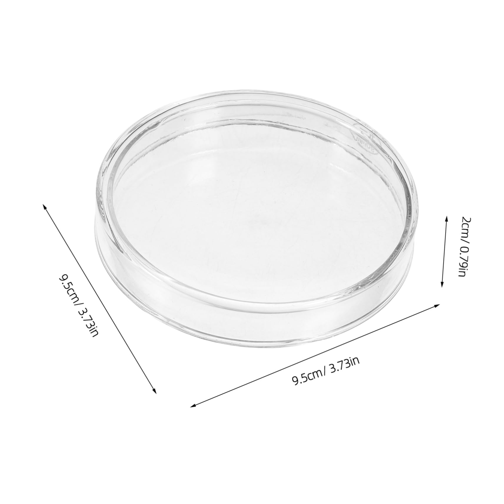FUNOMOCYA Laboratory Petri Dish Polystyrene Petri Laboratory Petri Holder Petri Dish Dispenser Petri Dishes Sample Dish Science Culture Dishes Clear Black Petri Dish Test Transparent Glass