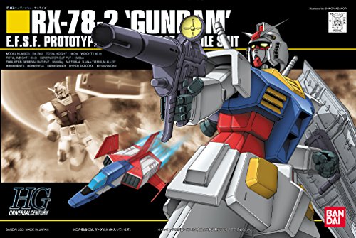 Bandai Hobby HGUC 1/144 RX-78-2 Gundam Model Kit miniatura 3