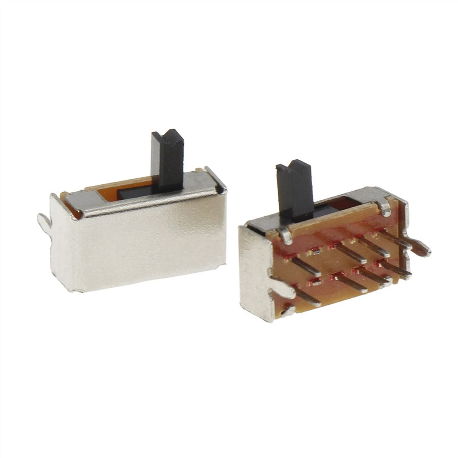 JFQOWCMP Micro Switch 10PCS SK23D07 8 Pin PCB 3 Position 2P3T DP3T Miniature Slide Switch Side Knob SK23D07VG4 Handle high 4mm
