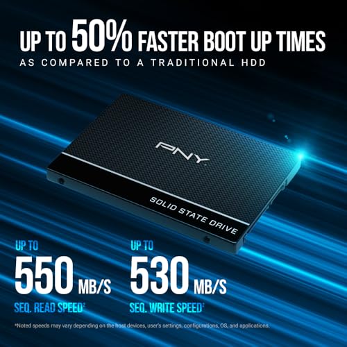 Image of PNY CS900 2TB 2.5 inch SATA III Internal SSD - Complete Upgrade Kit with Transfer Cable and Software - Up to 550 /530 MB /s - PC /Laptop /HDD Upgrade for Everyday Users, Creators, Gamers - SSD7CS900-2TBKIT-RB